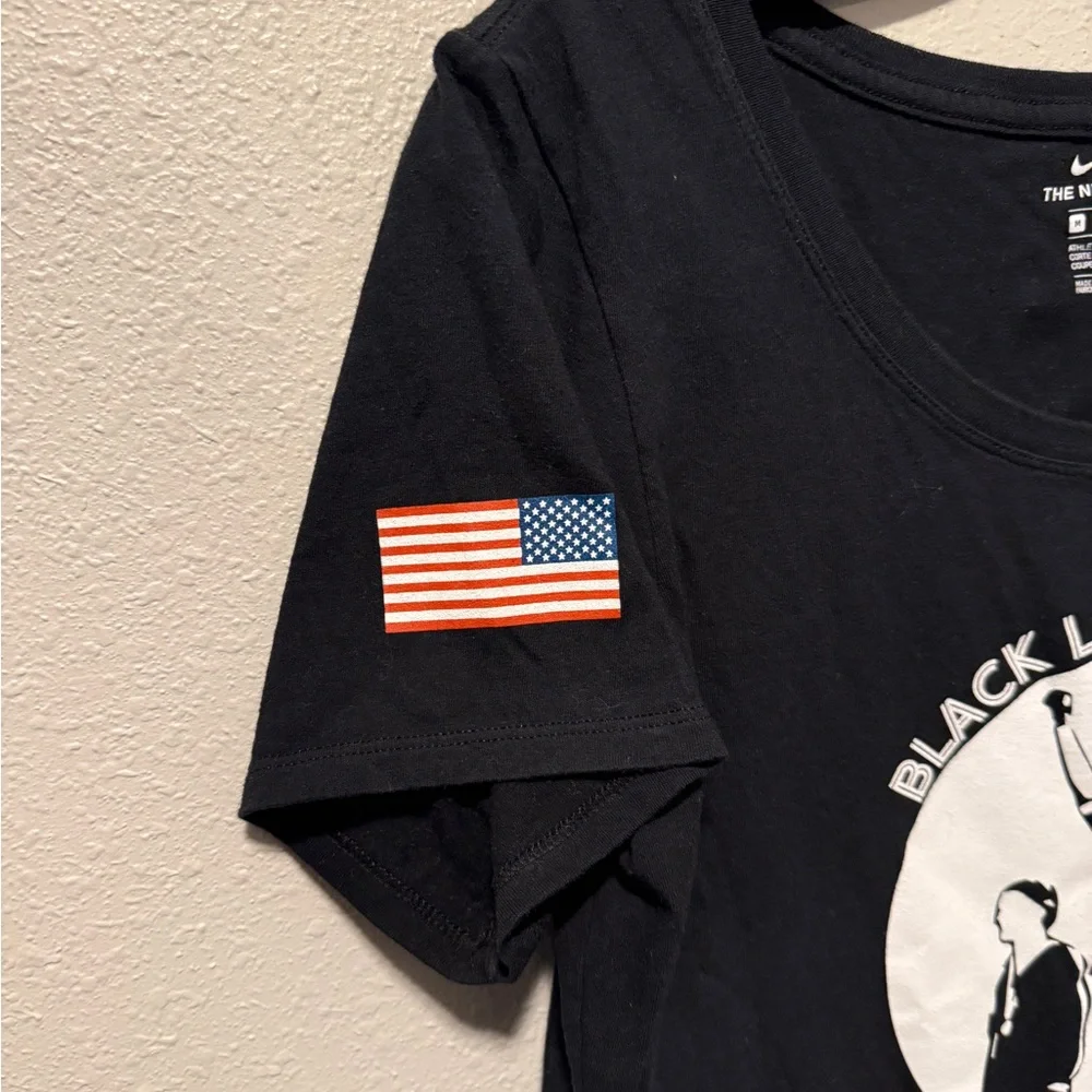 Nike OLYMPIC Track & Field BLM T Shirt‎ BLACK TRACK-TOWN